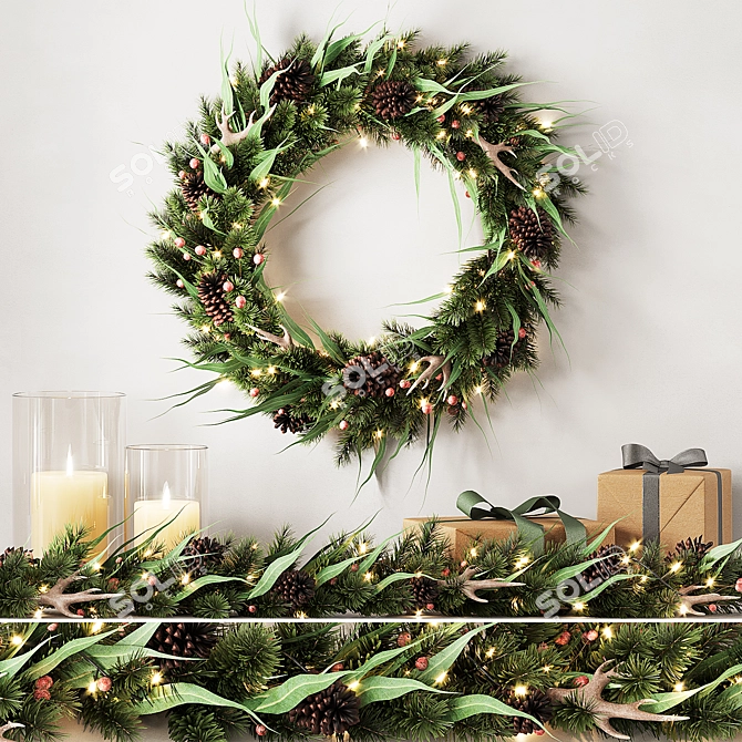 Festive Pottery Barn Decor Collection 3D model image 1