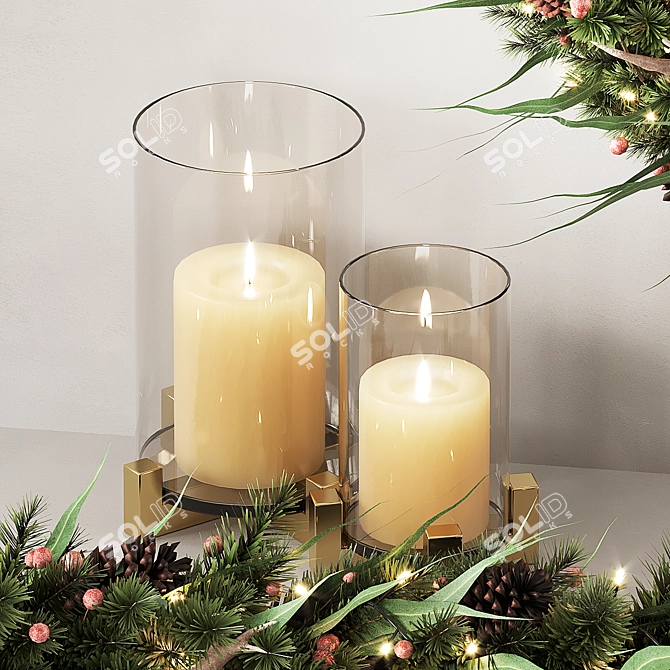 Festive Pottery Barn Decor Collection 3D model image 4