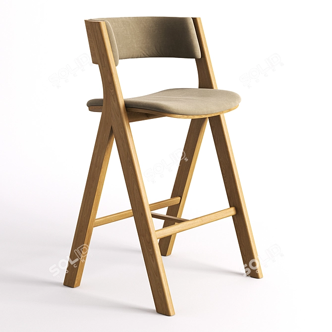 Modern Cantarutti Bar Stool 18K 3D model image 2