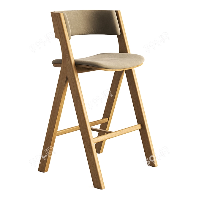 Modern Cantarutti Bar Stool 18K 3D model image 9