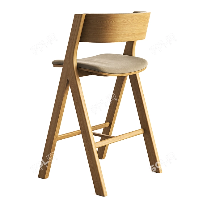 Modern Cantarutti Bar Stool 18K 3D model image 11