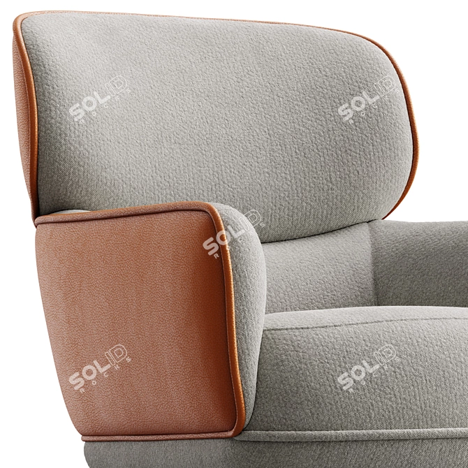 Modern Minimalist Chair LXR07 Model 3D model image 2