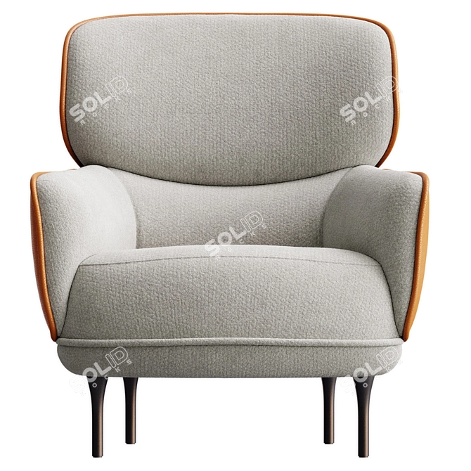 Modern Minimalist Chair LXR07 Model 3D model image 7