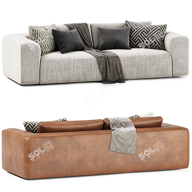 Modern Fenton Sofa CollectionAndFeel 3D model image 2