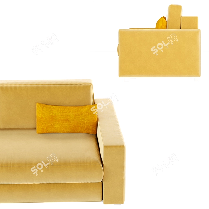 Royal Elegance Sofa 3D model image 4