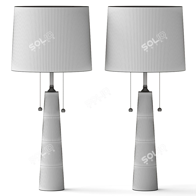 Sleek Sydney Table Lamp 3D model image 3