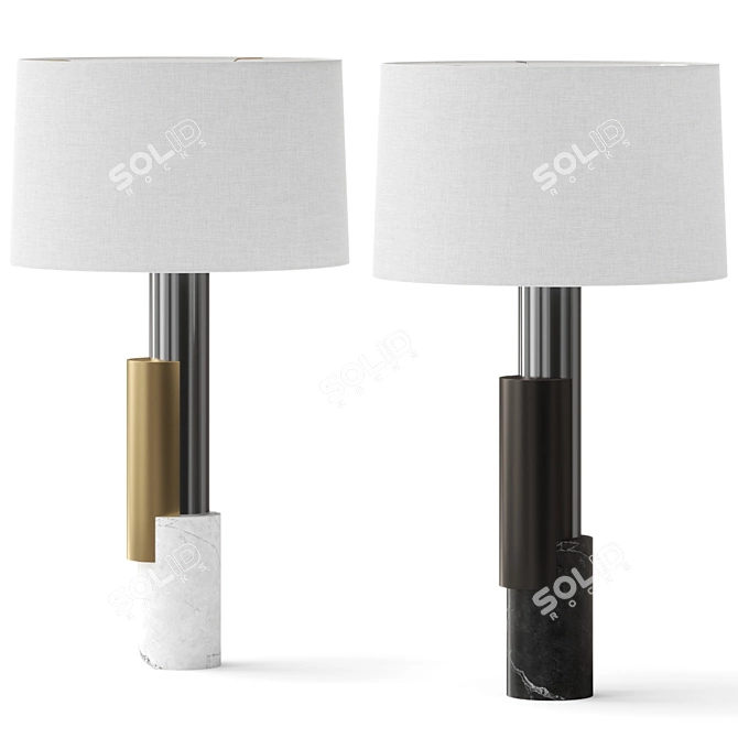 Modern Pepperdine Table Lamp: Vray/Corona 3D model image 1