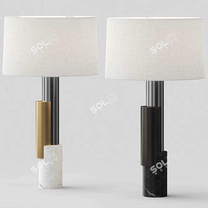 Modern Pepperdine Table Lamp: Vray/Corona 3D model image 2