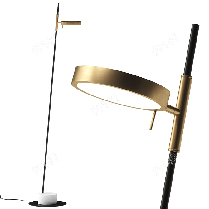 Park Floor Lamp Vray Corona 3D model image 1