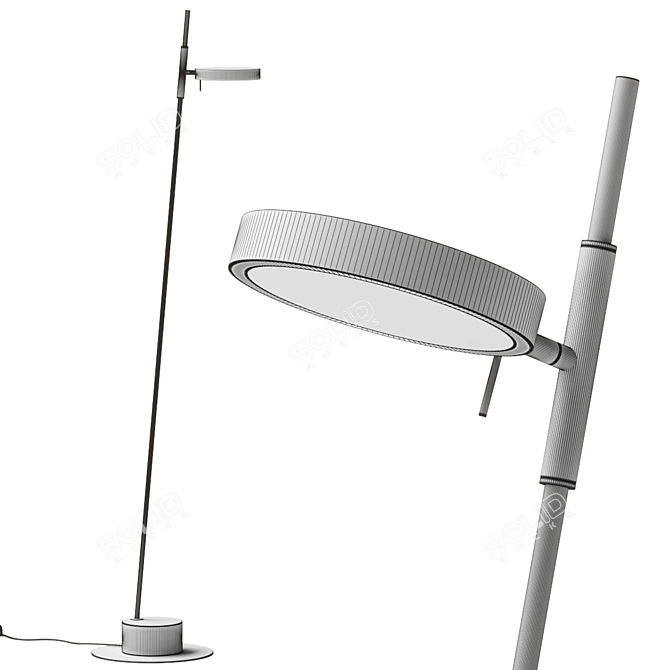 Park Floor Lamp Vray Corona 3D model image 2