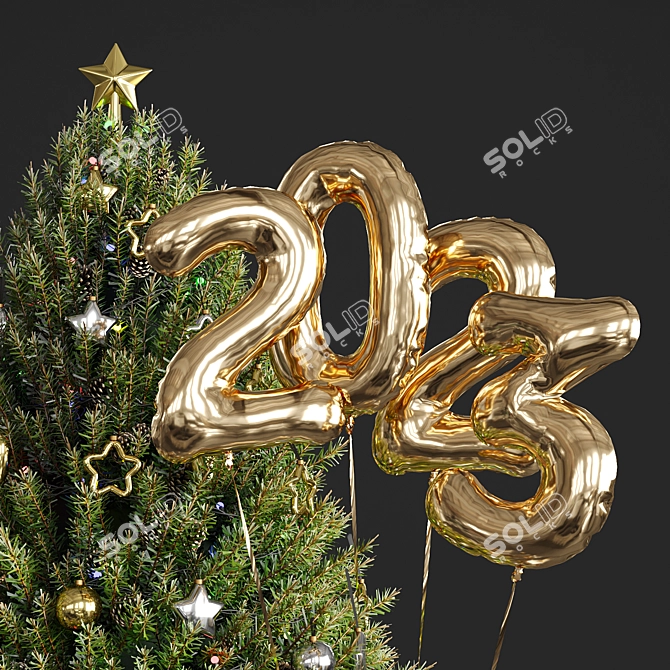 Christmas Tree 2023 VRaya Version 3D model image 3