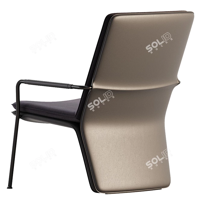 Elegant Arabesque Armchair - Poltrona Frau 3D model image 3