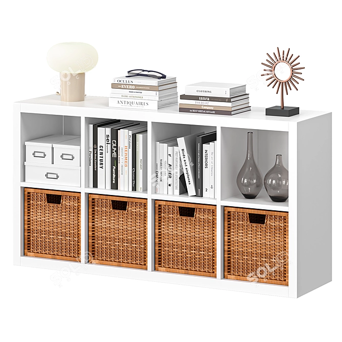 IKEA KALLAX 77cm Shelving Unit 3D model image 1