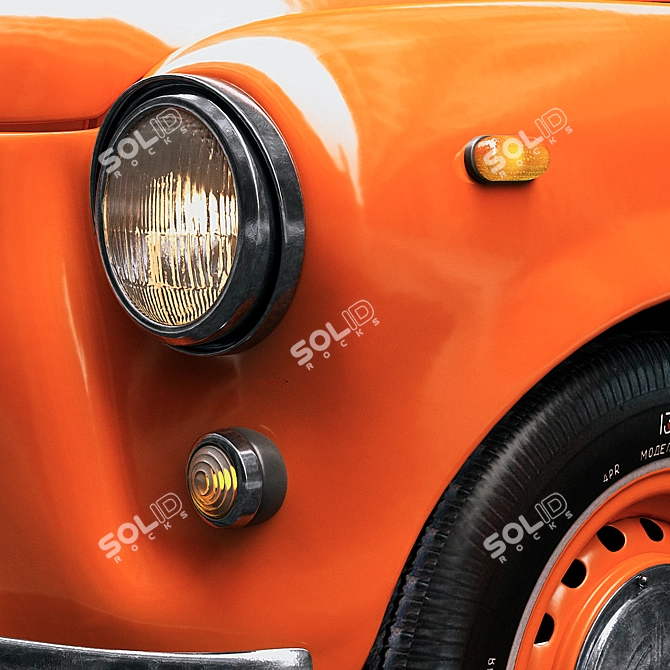 Low-Poly Zaz 965 Turbosmoth Model 3D model image 4