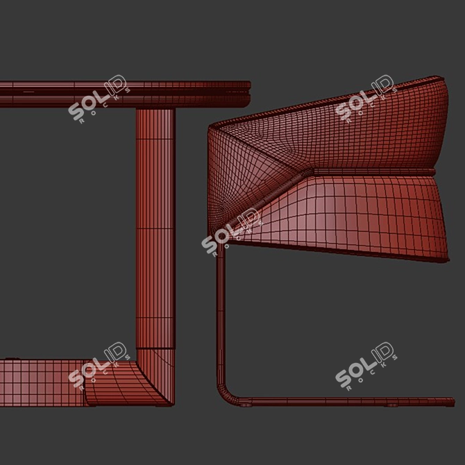 Luxury Visionnaire Morgan Dining Set 3D model image 6