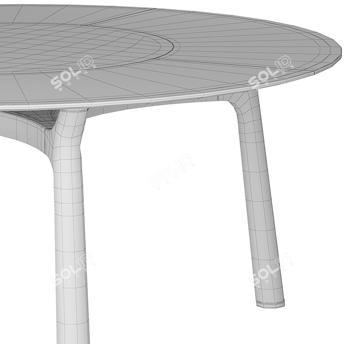 Giorgetti Memos Round Table Set 3D model image 7