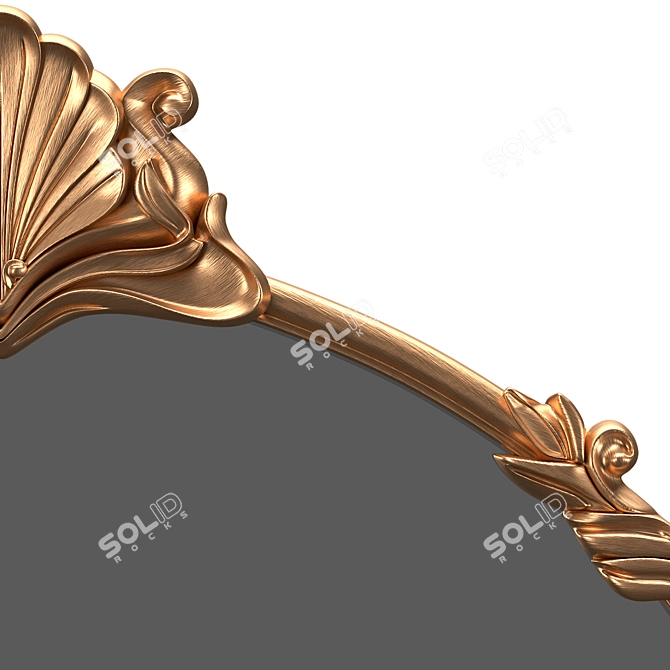 Elegant Camillia Mirror in 3D 3D model image 2