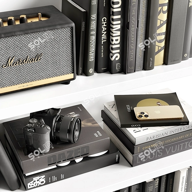  Adjustable Grid Shelf Set 3D model image 2