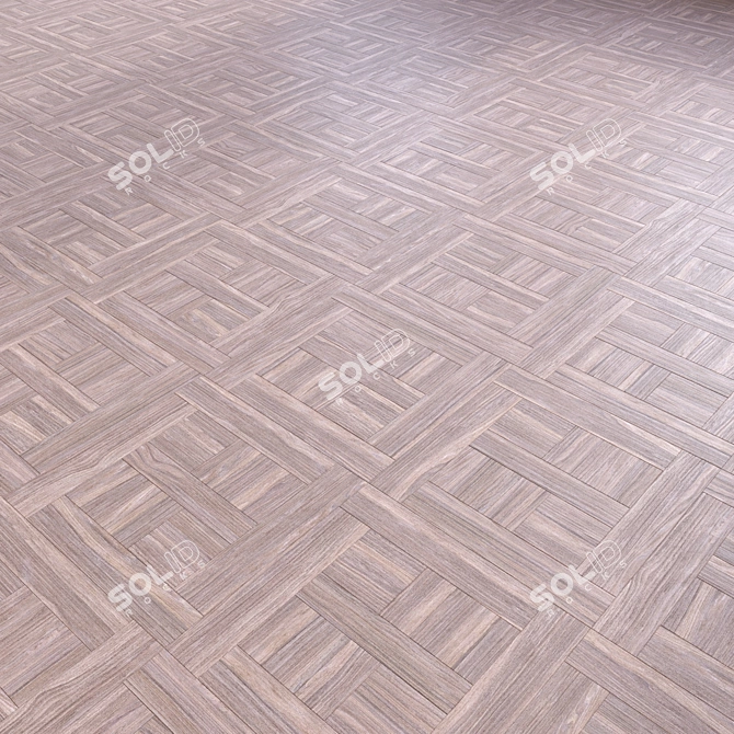 Modular Wood Floor 3D Model 3D model image 2