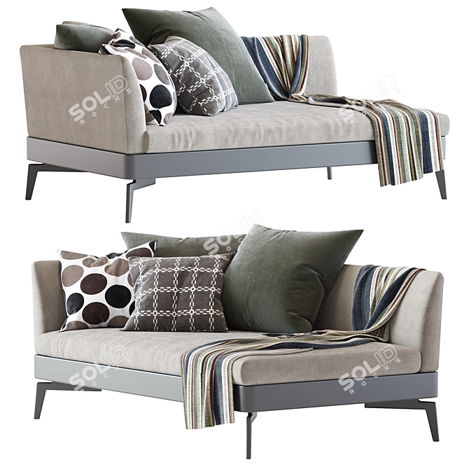 Feel Good Chaiselongue Flexform 2016 3D model image 1