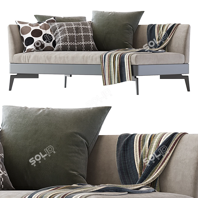 Feel Good Chaiselongue Flexform 2016 3D model image 6