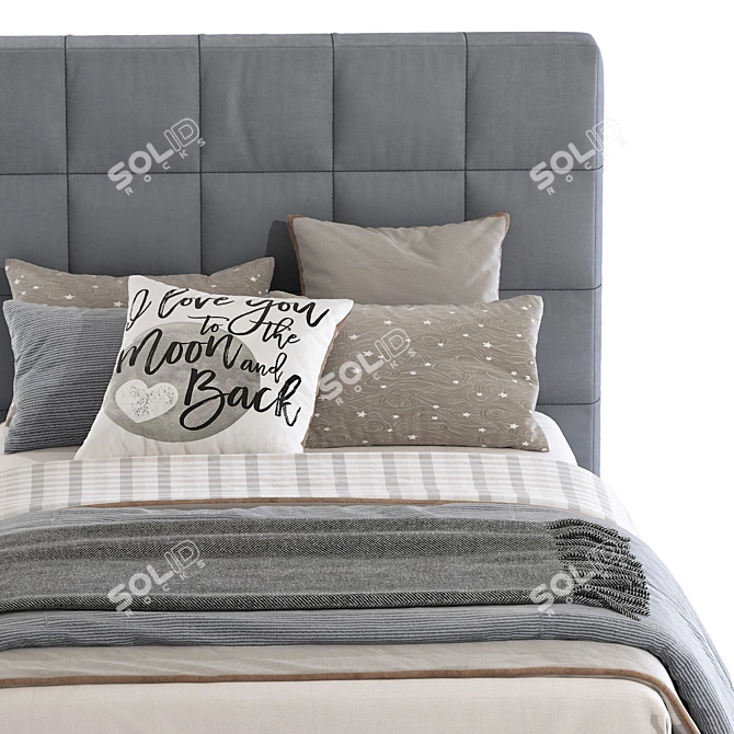 SQUARING Bed by Bonaldo, Versatile Design 3D model image 4