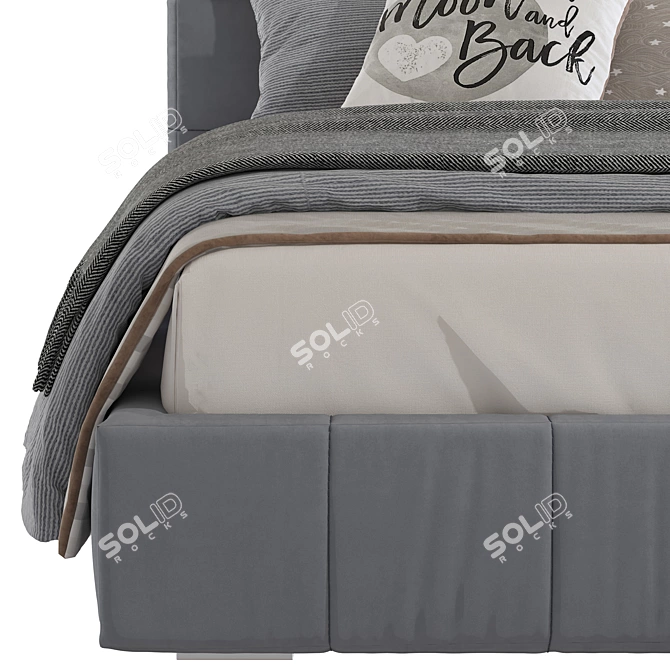 SQUARING Bed by Bonaldo, Versatile Design 3D model image 5