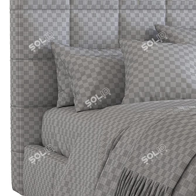 SQUARING Bed by Bonaldo, Versatile Design 3D model image 7