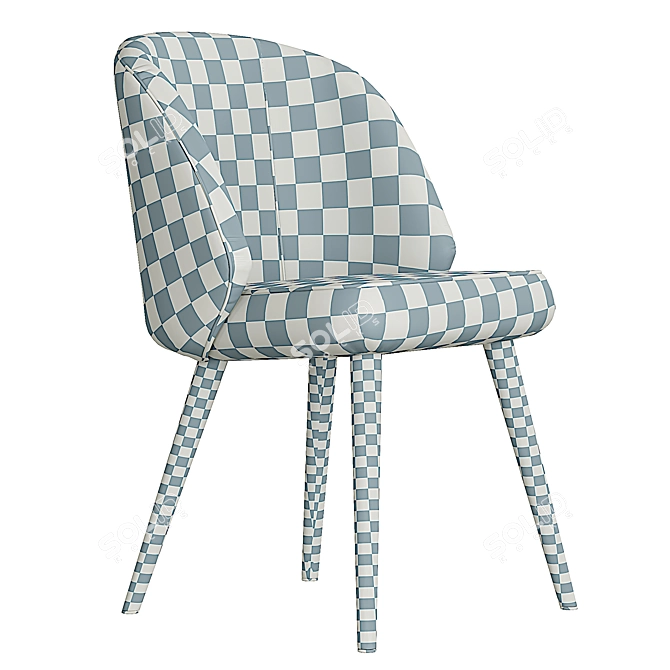 Modern Alyssa A970 Sidechair 3D model image 4