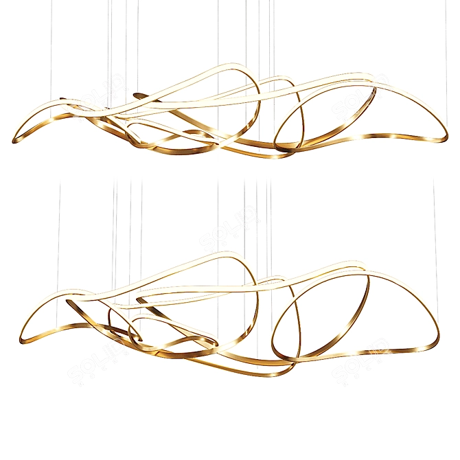 Modern Pendant Light Fixture - Carsten 3D model image 1