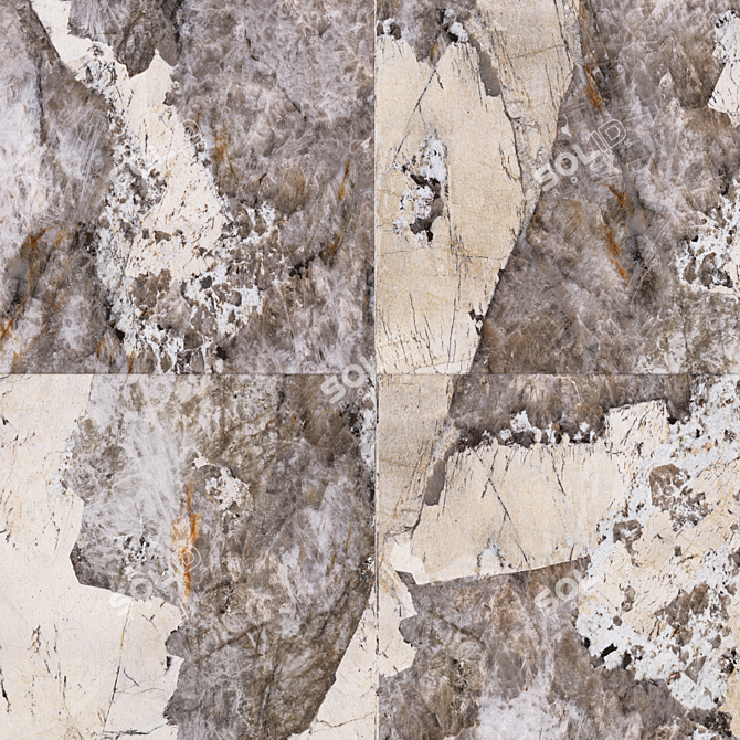 Patagonia Marble Tile Wall & Floor 3D model image 2