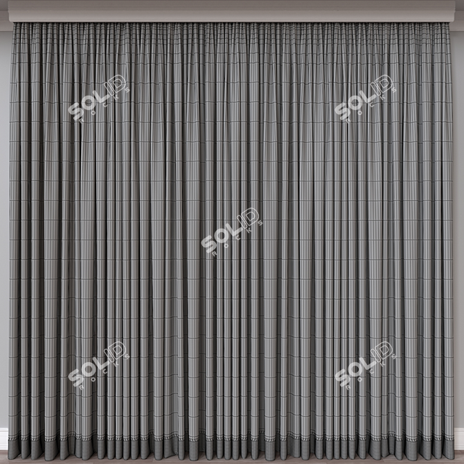 Versatile 3D Curtain Model - 71K Polygons 3D model image 4