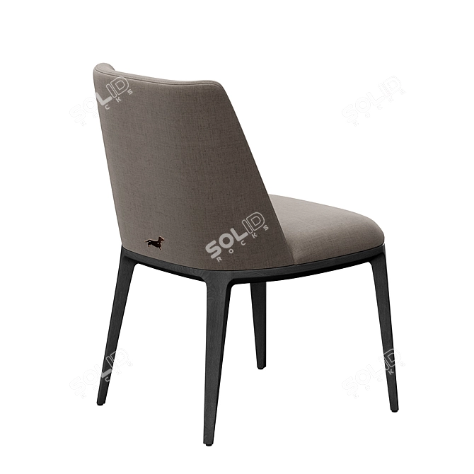 Elegant Form Chair Mаtte Grey 3D model image 3