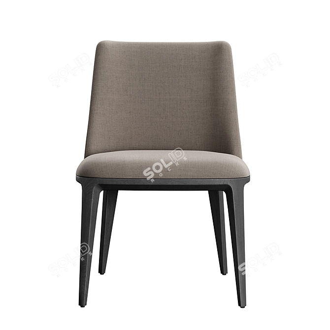 Elegant Form Chair Mаtte Grey 3D model image 4