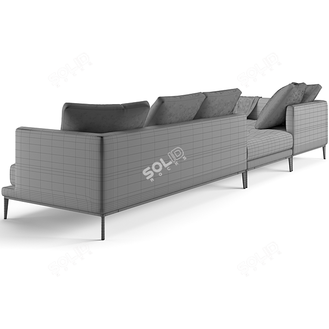 Bonaldo Soft Island Sofa 407cm 3D model image 5