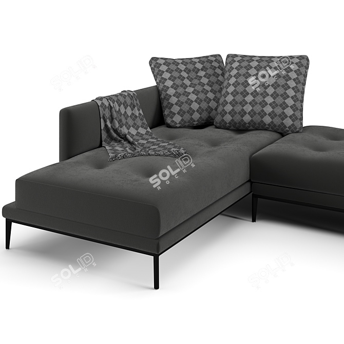 Bonaldo Soft Island Sofa 407cm 3D model image 7