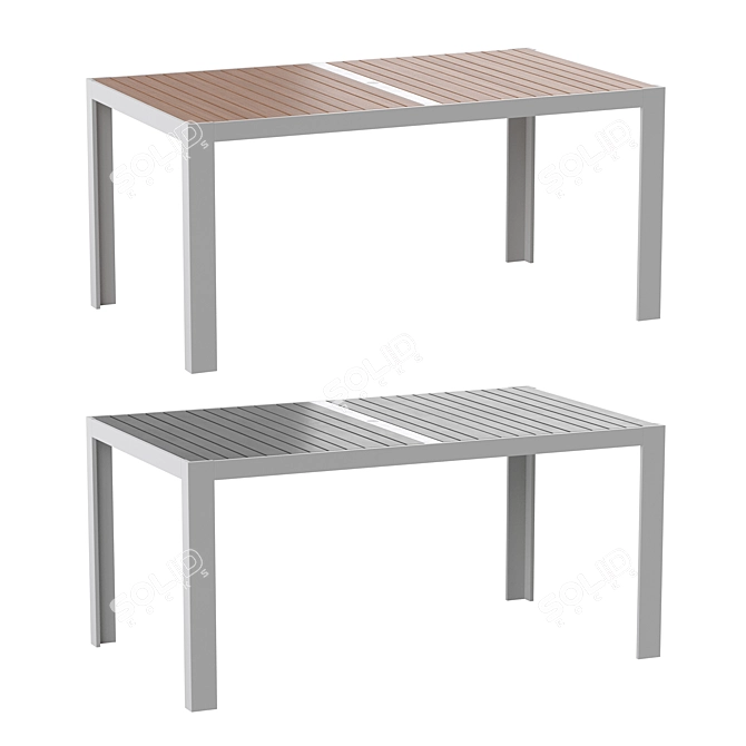 IKEA Sjalland Outdoor Furniture Set 3D model image 2