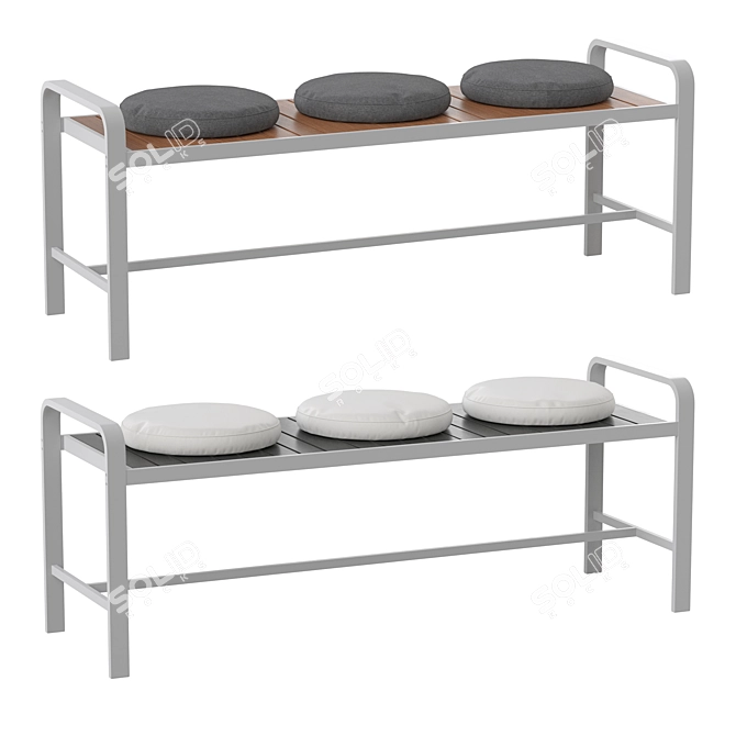 IKEA Sjalland Outdoor Furniture Set 3D model image 3