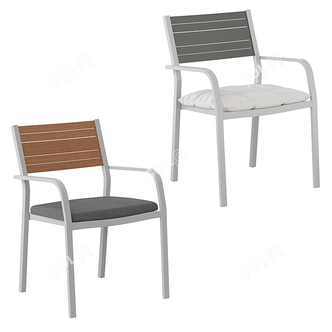 IKEA Sjalland Outdoor Furniture Set 3D model image 4