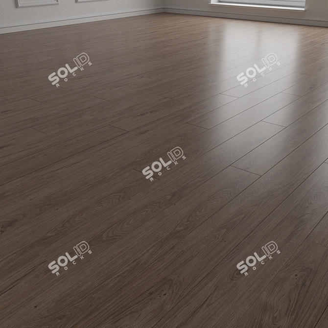 Designer Parquet Flooring Set 3D model image 5