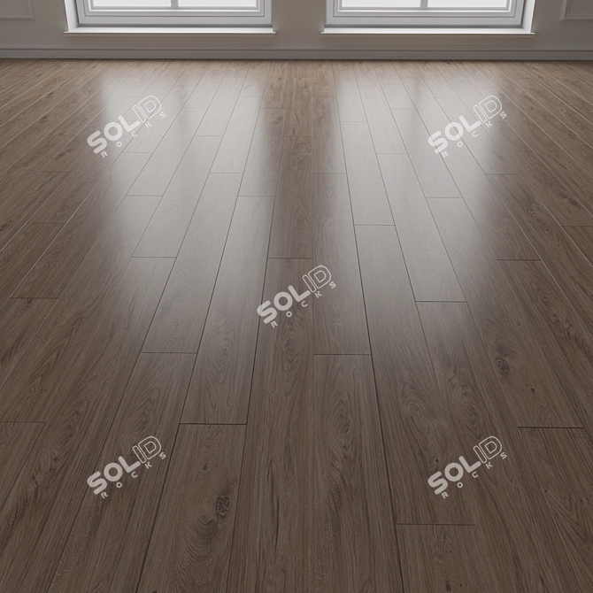 Designer Parquet Flooring Set 3D model image 6