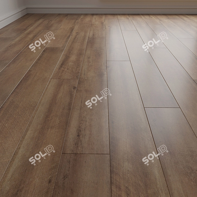 Versatile Wood Floor Panels 3D model image 4