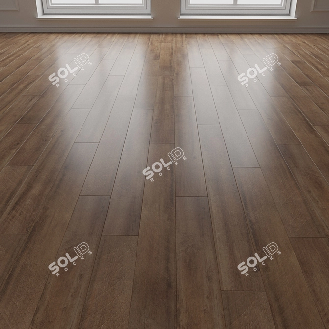 Versatile Wood Floor Panels 3D model image 6