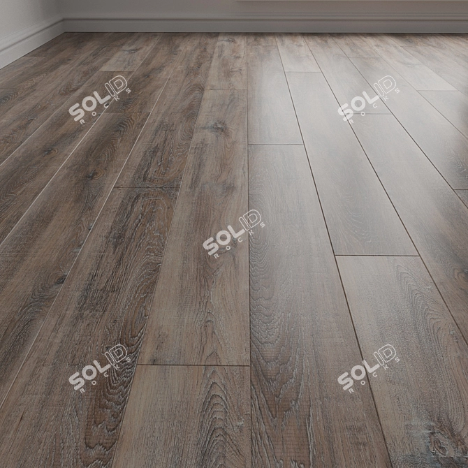 Engineered Wood Parquet Flooring 3D model image 1