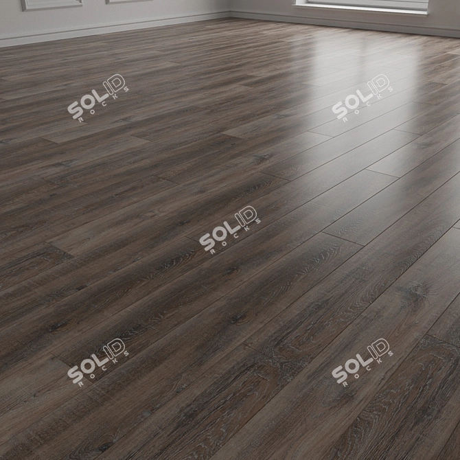 Engineered Wood Parquet Flooring 3D model image 2