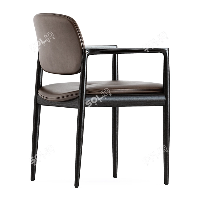 Yoko Dining Chair: Elegant Design 3D model image 2