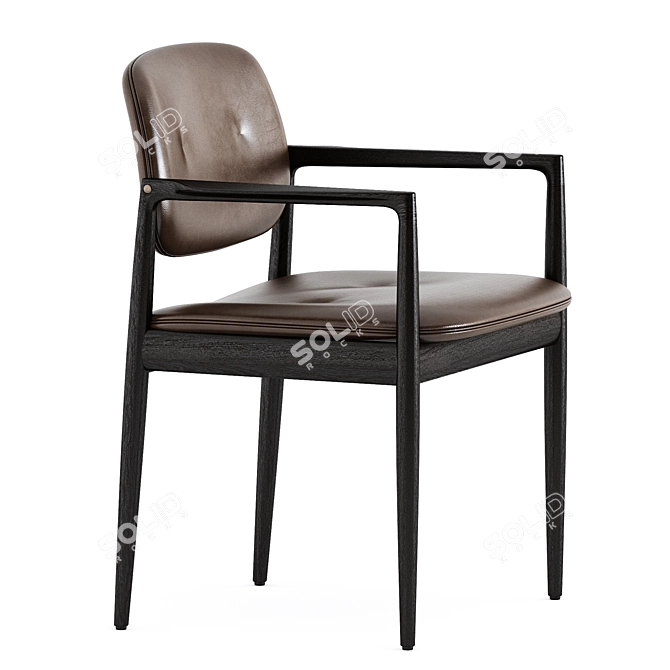 Yoko Dining Chair: Elegant Design 3D model image 3