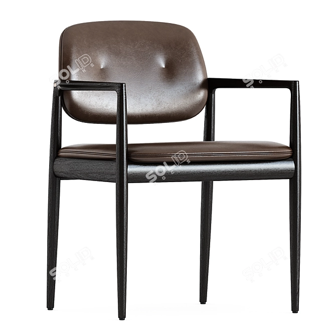 Yoko Dining Chair: Elegant Design 3D model image 4