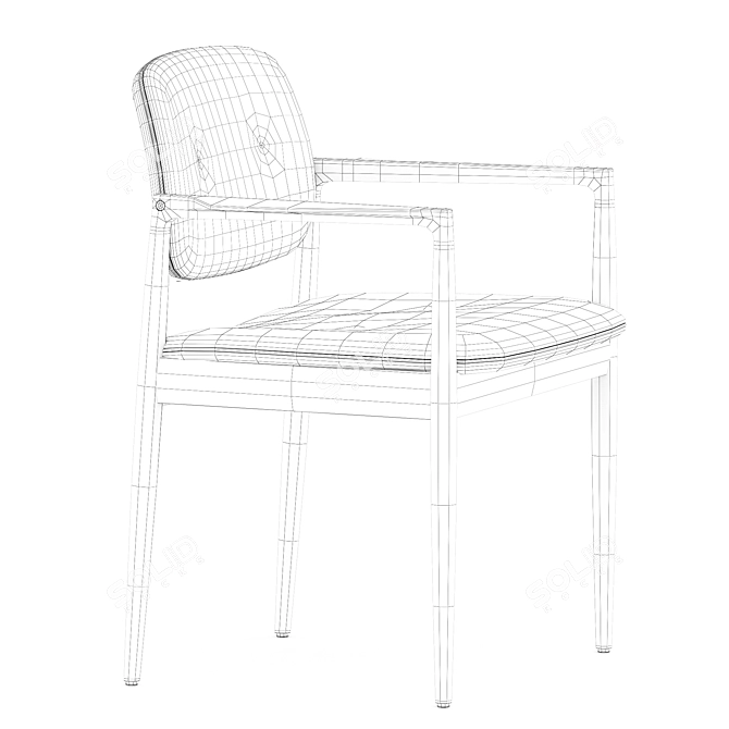 Yoko Dining Chair: Elegant Design 3D model image 5