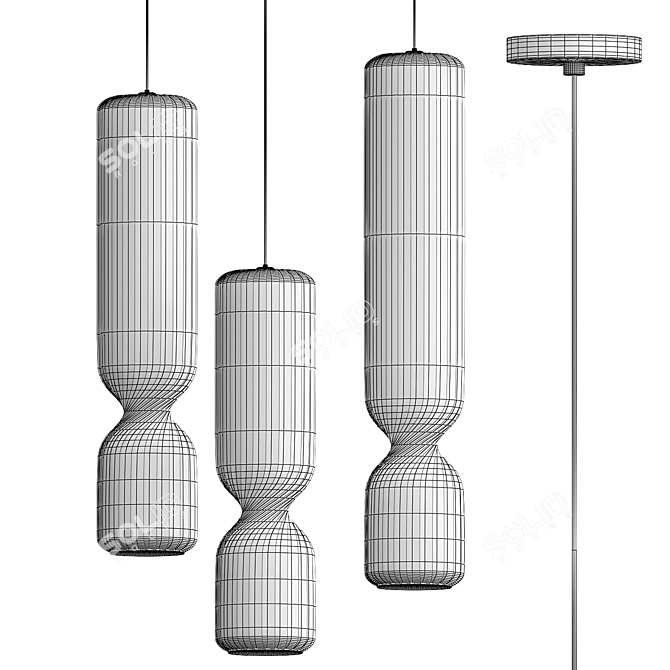 Modern TAISTO Pendant Light 3D model image 3